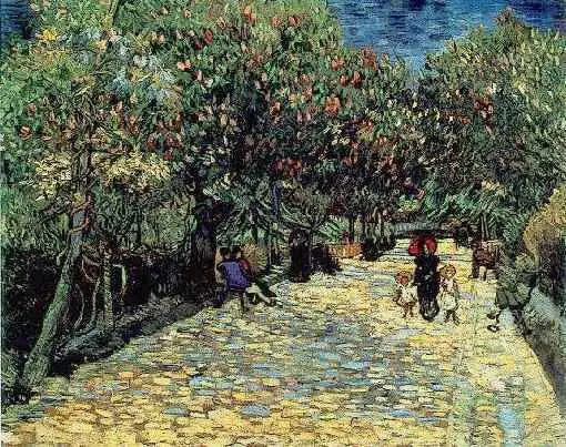 Castanhas vermelhas no parque público de Arles - Vincent van Gogh
