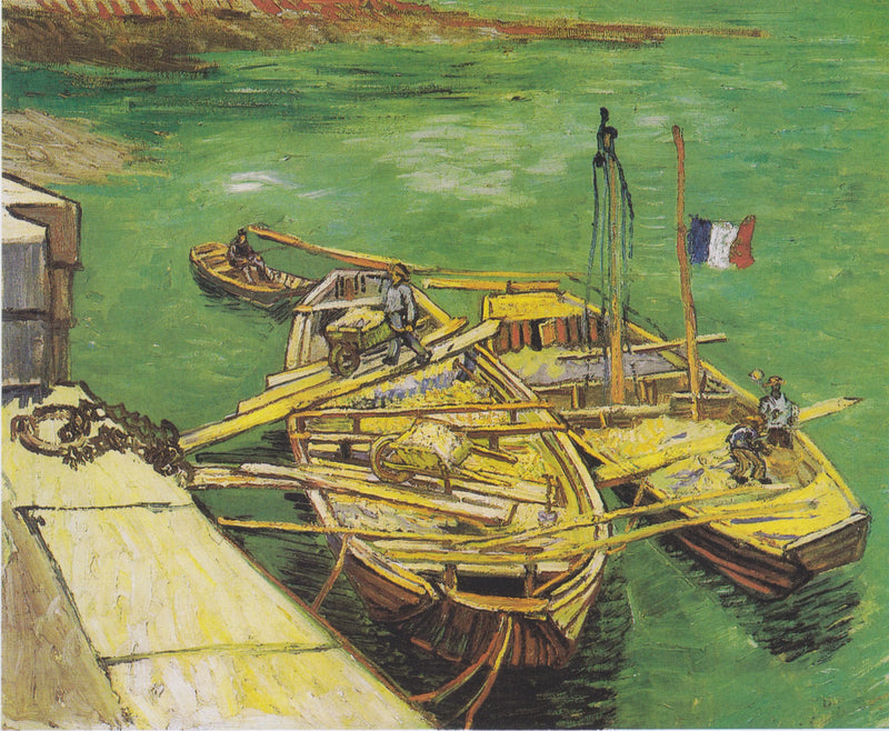Os Barcos Ancorados - Vincent van Gogh