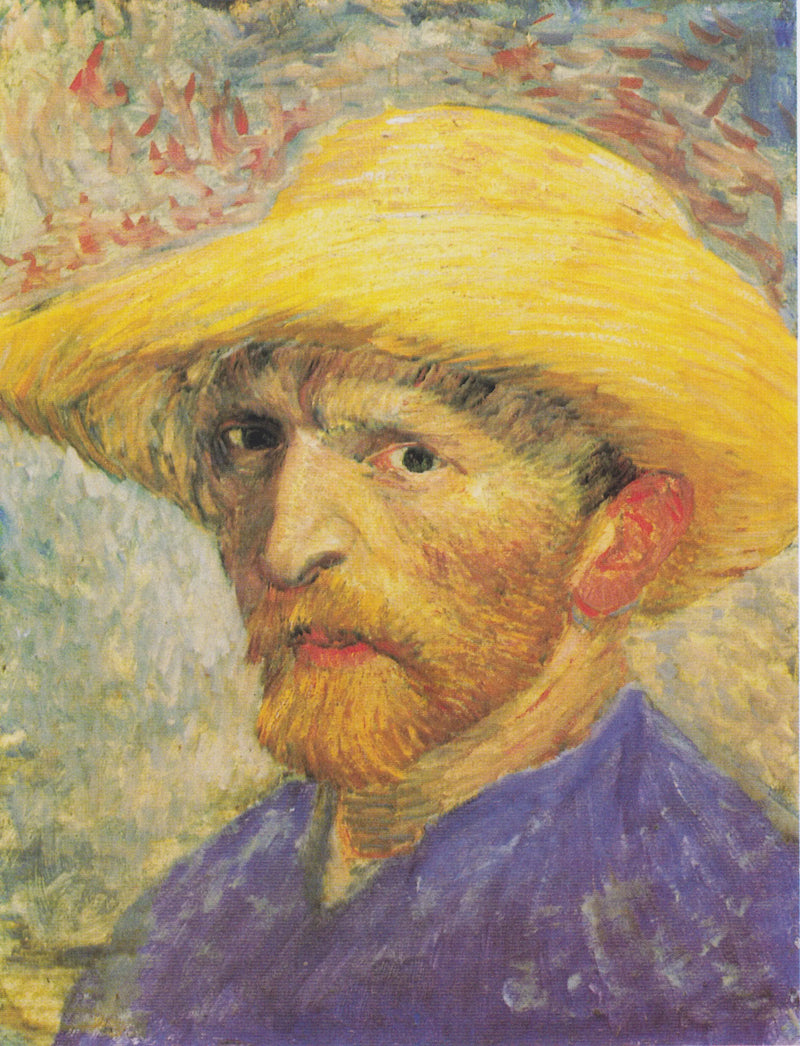 Autorretrato com chapéu de palha - Vincent van Gogh