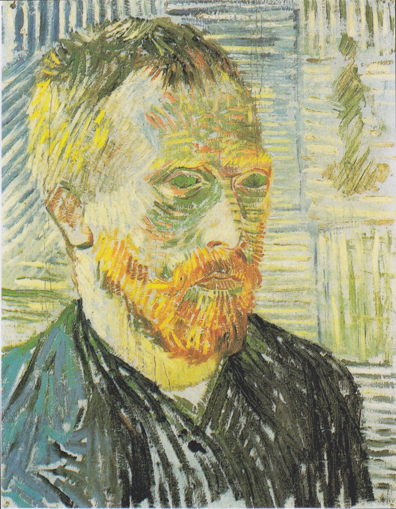 Retrato de si mesmo em estampa japonesa - Vincent van Gogh