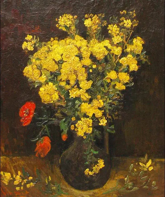 Flores de papoula - Vincent van Gogh