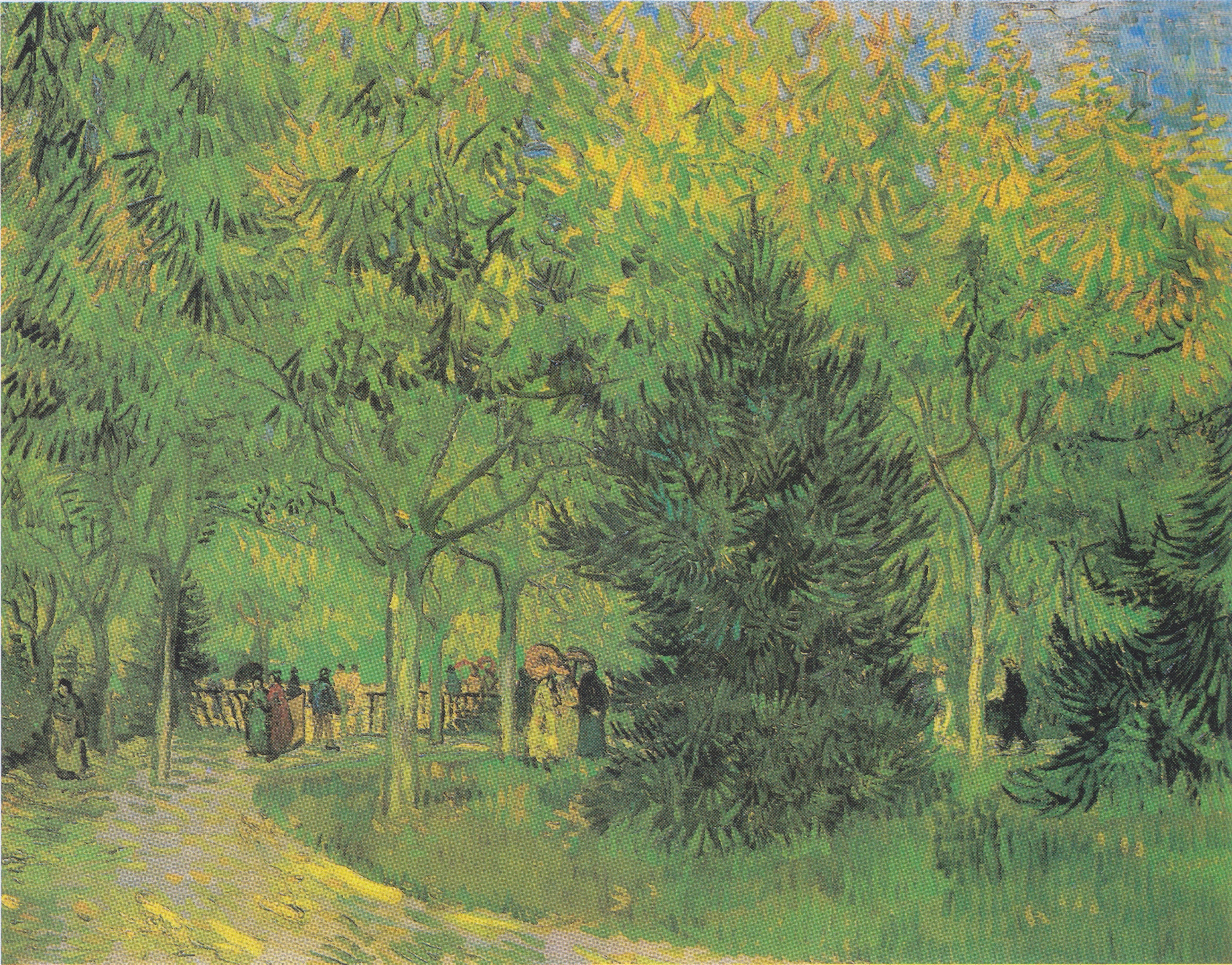 Reproduction du tableau « Une allée du jardin public d'Arles - Vincent van Gogh » par Alpha Reproduction en peinture à l’huile