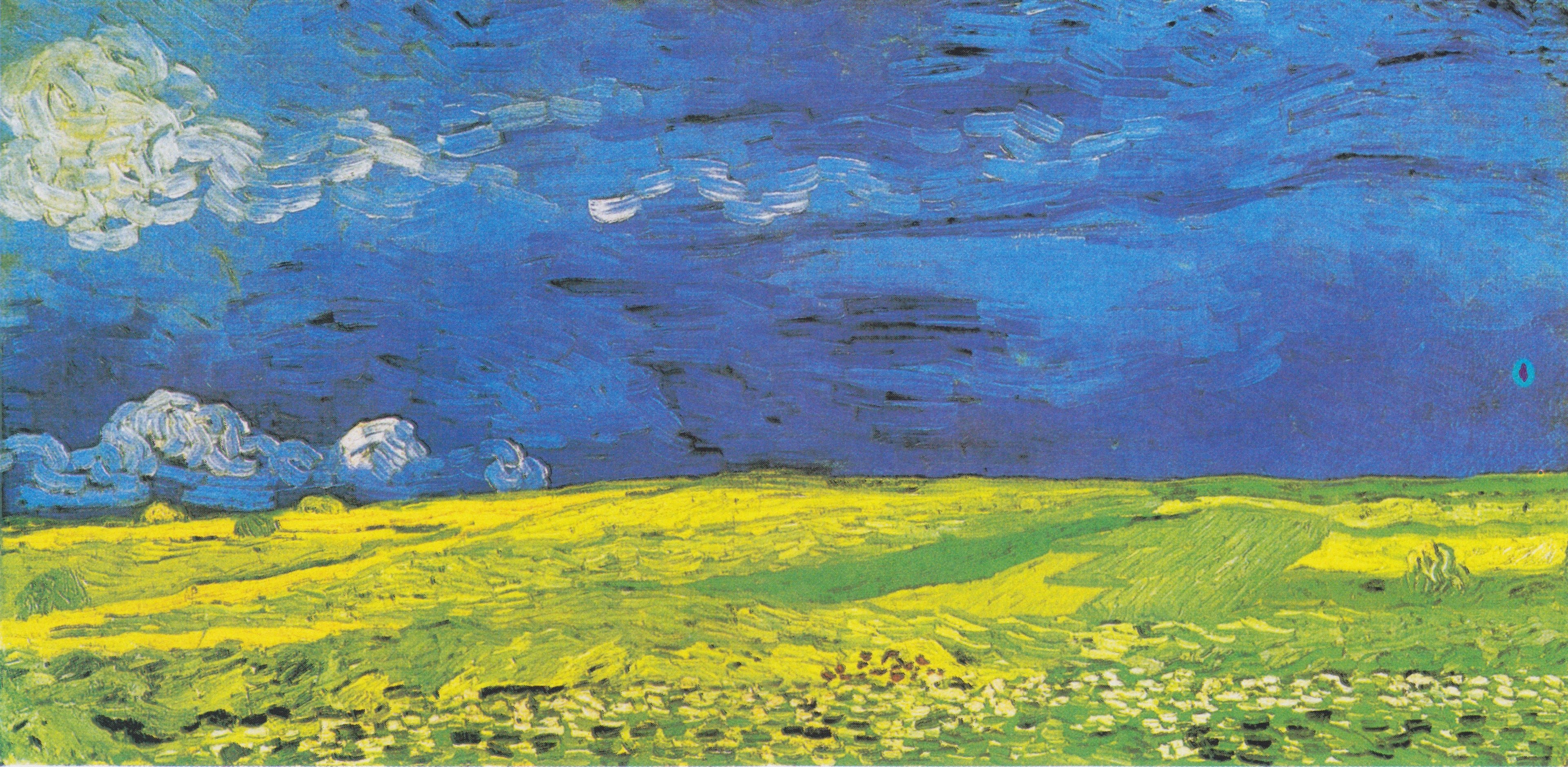 Reproduction du tableau « Champ de blé sous les nuages d'orage - Vincent van Gogh » par Alpha Reproduction en peinture à l’huile