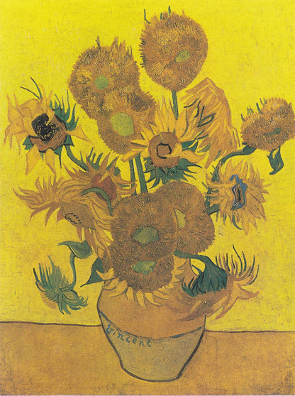 🌻 Vaso com Quinze Girassóis – Vincent van Gogh (1888)