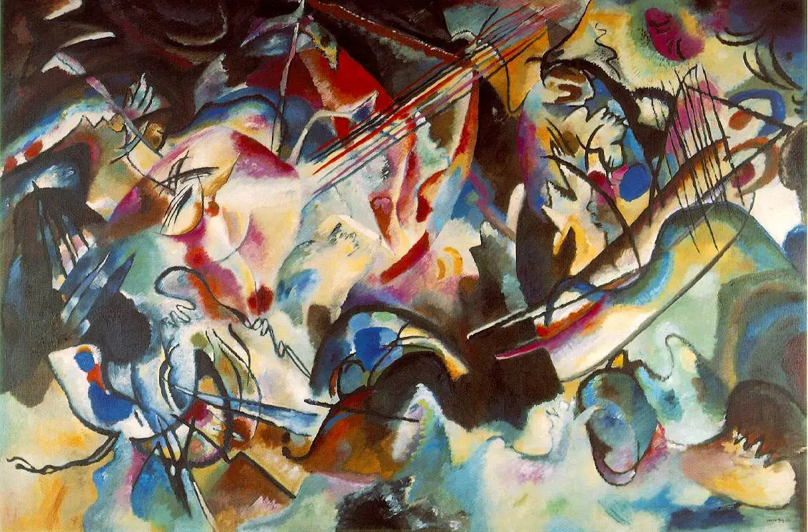 Reproduction du tableau « Composition VI - Vassily Kandinsky » par Alpha Reproduction en peinture à l’huile