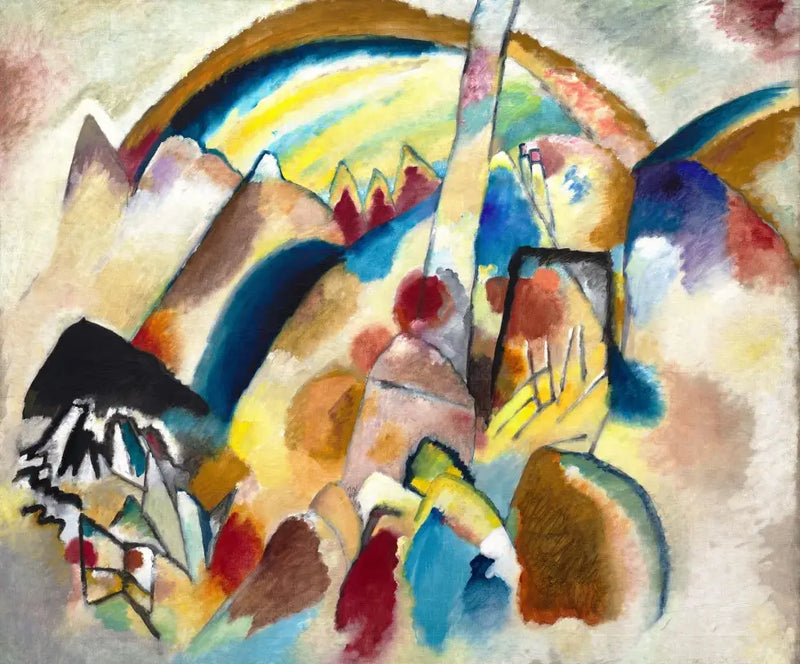 Paisagem com manchas vermelhas, n° 2 - Vassily Kandinsky