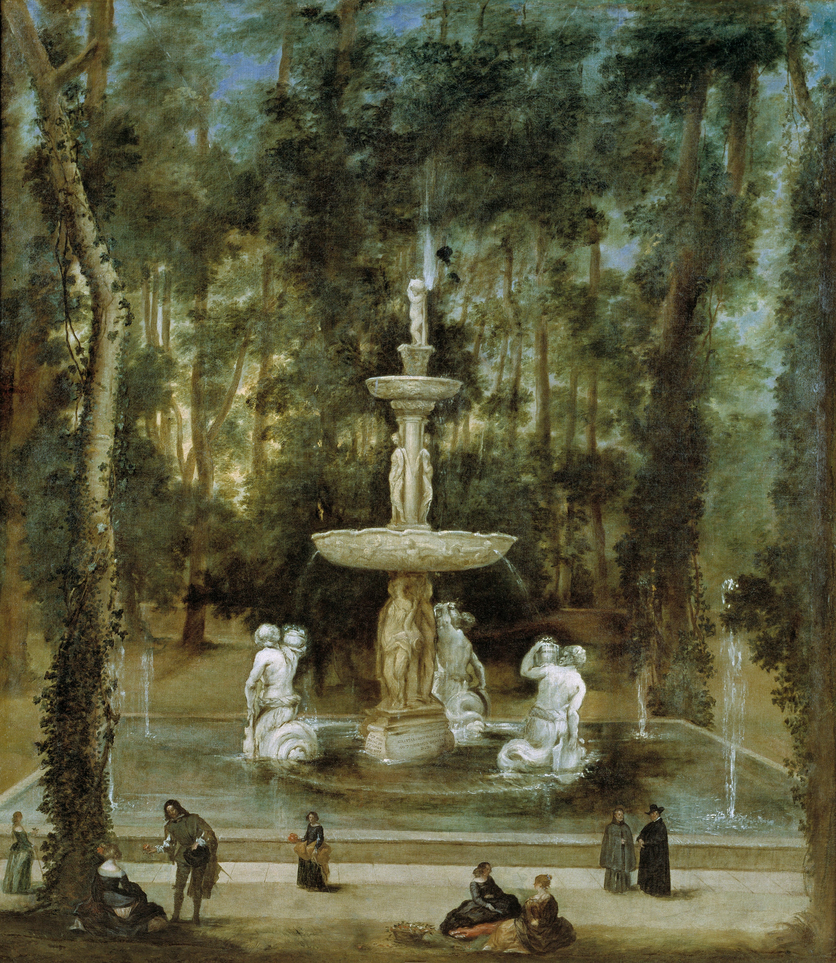 La fontaine des Tritons dans le jardin de l'île, Aranjuez - Diego Velázquez