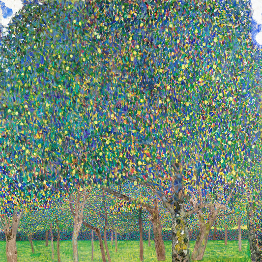🌳 Pomares com árvores frutíferas – Gustav Klimt (cerca de 1905)