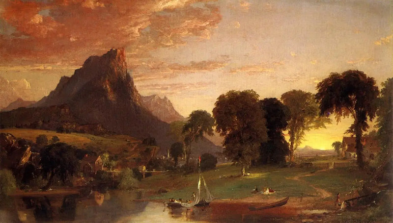 Vista perto de Sherburne, condado de Chenango - Jasper Francis Cropsey