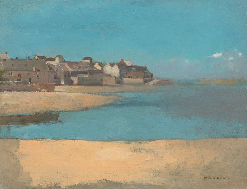 Vila à beira-mar na Bretanha - Odilon Redon