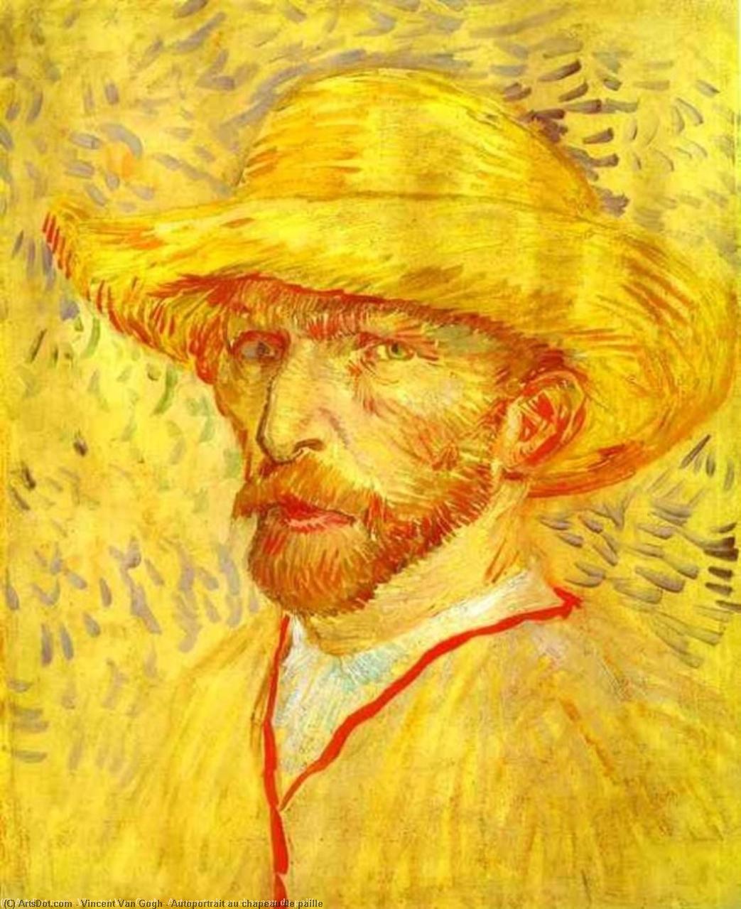 Autorretrato com chapéu de palha – Vincent van Gogh (1887)