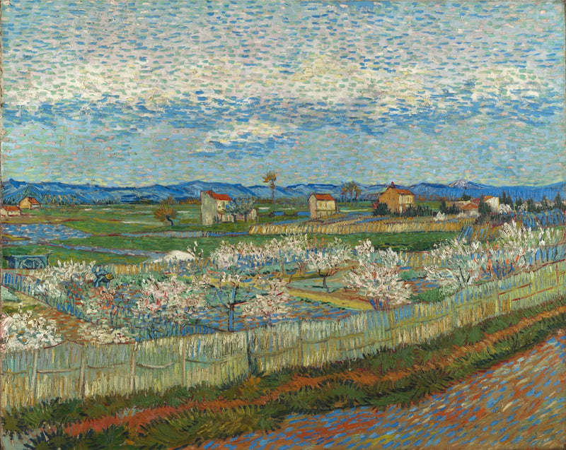 Pêssegos em flores - Vincent van Gogh