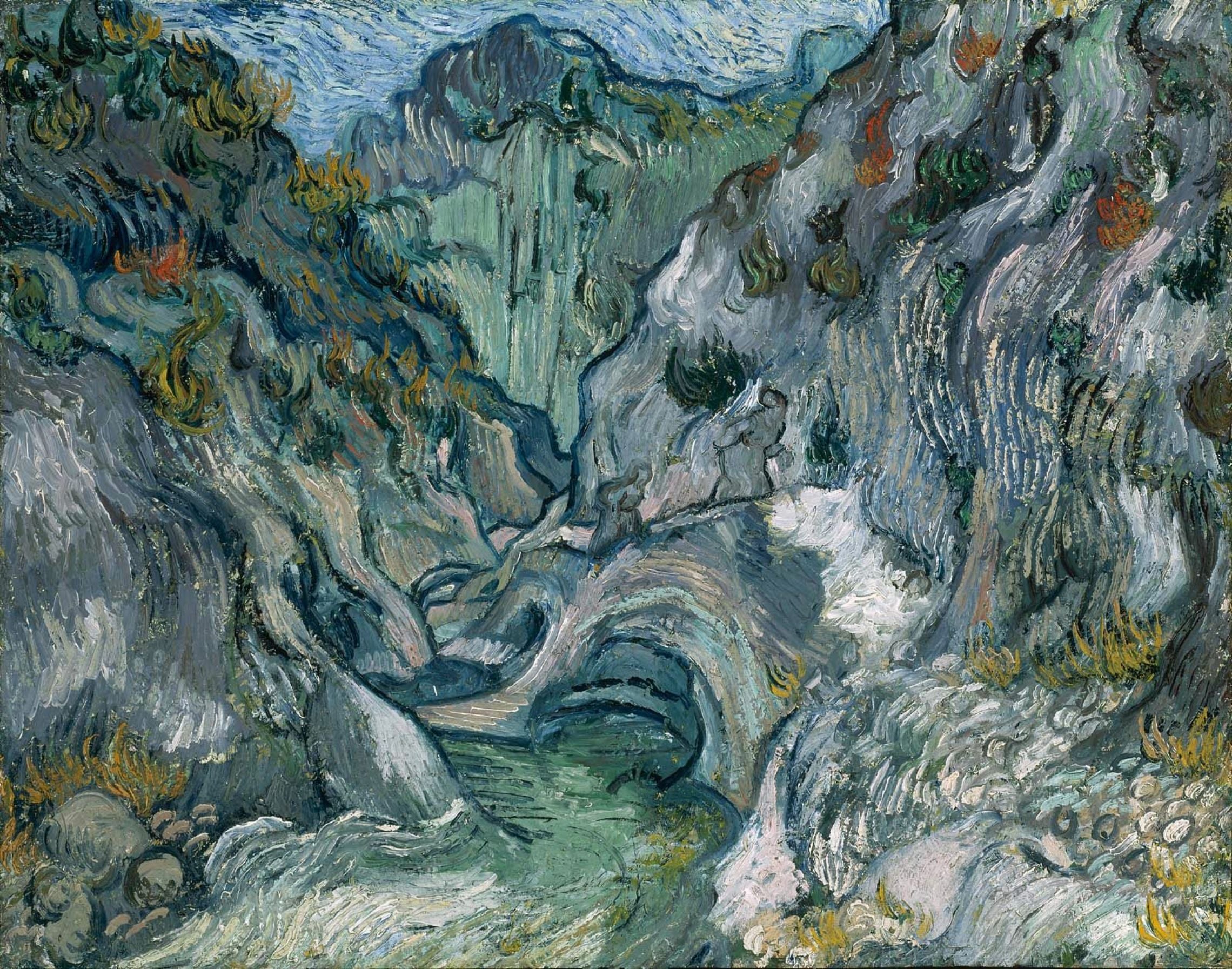 Reproduction du tableau « Ravin - Vincent van Gogh » par Alpha Reproduction en peinture à l’huile