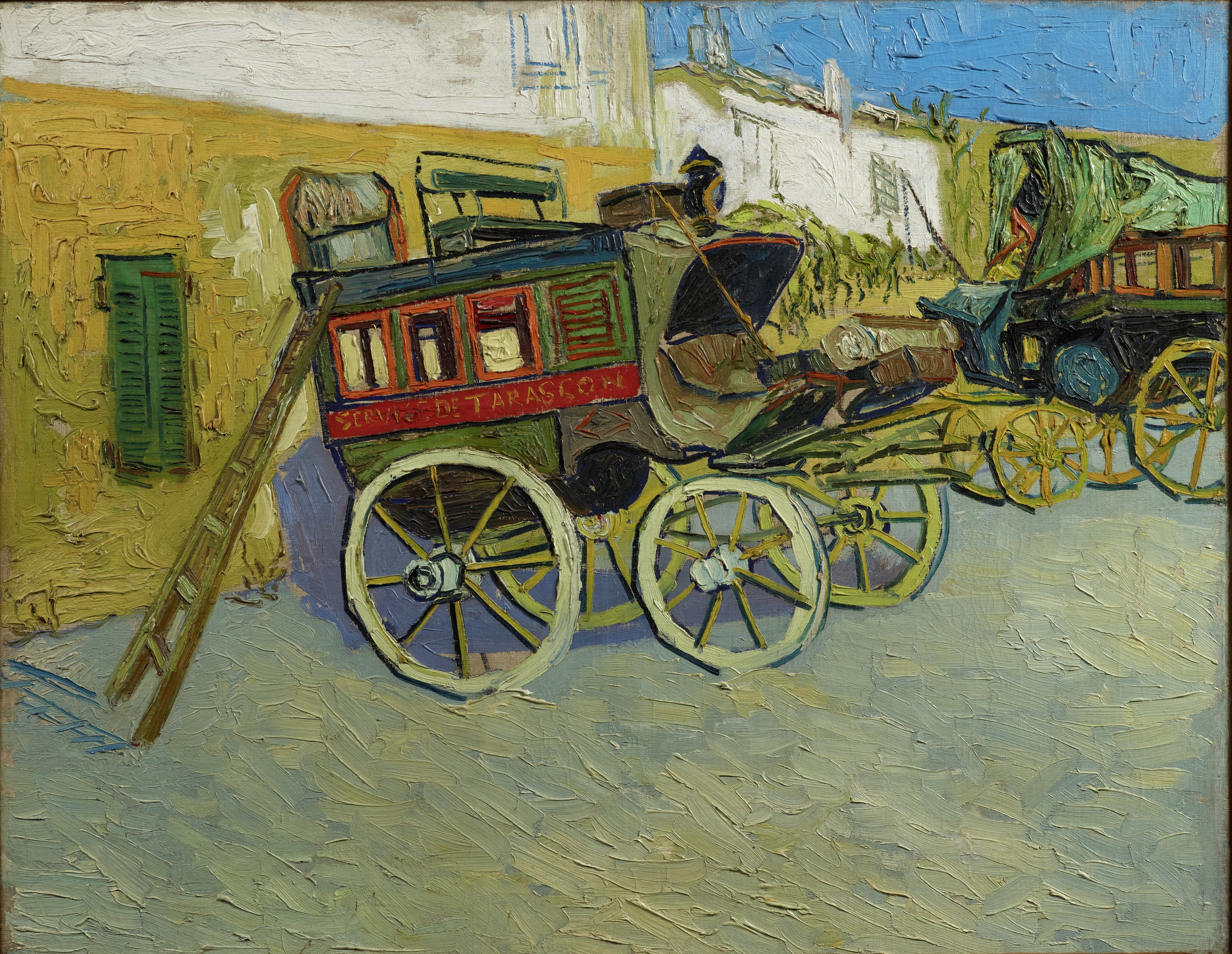 Reproduction du tableau « La diligence de Tarascon - Vincent van Gogh » par Alpha Reproduction en peinture à l’huile