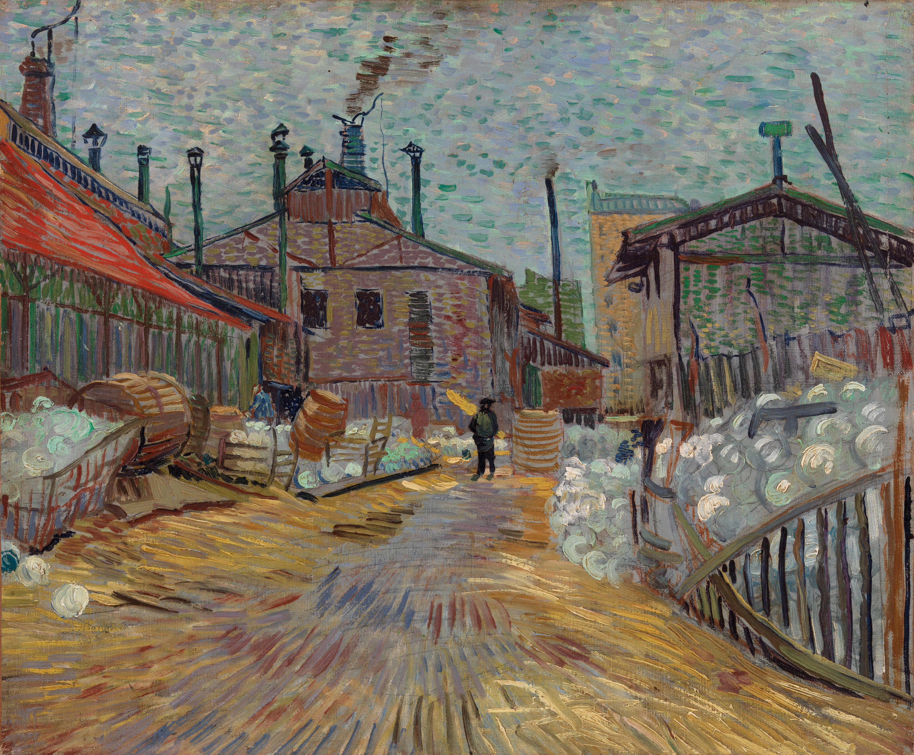Reproduction du tableau « L'Usine d'Asnières - Vincent van Gogh » par Alpha Reproduction en peinture à l’huile