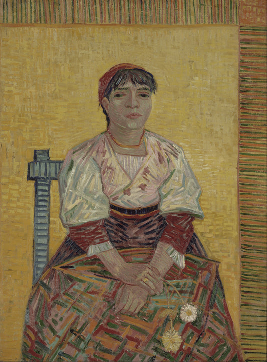 Reproduction du tableau « L'Italienne - Vincent van Gogh » par Alpha Reproduction en peinture à l’huile