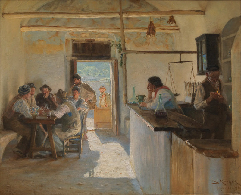 Osteria em Ravello. - Peder Severin Krøyer