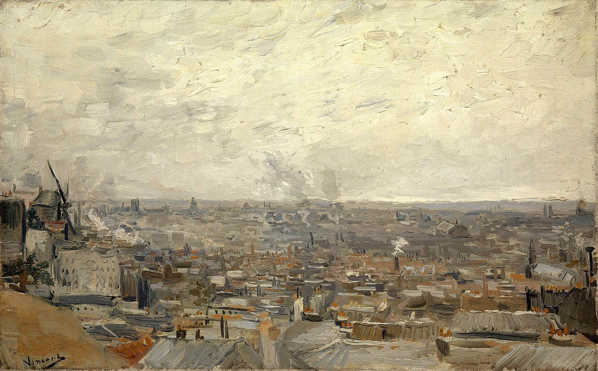 🏙️ Vista de Paris desde Montmartre – Vincent van Gogh (1886)