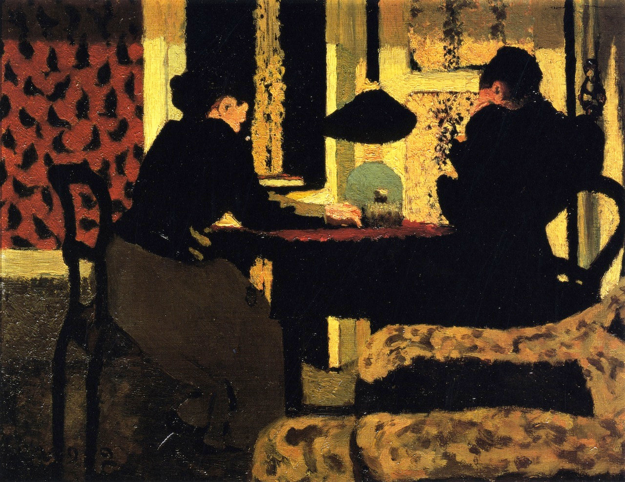 Sous la lampe - Édouard Vuillard