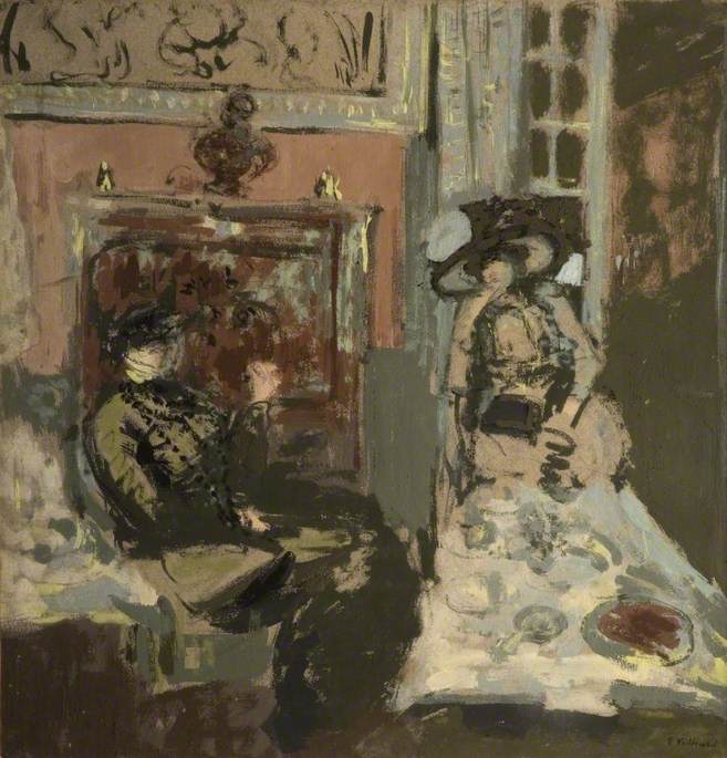 Dames en visite à l'heure du thé, Les Pavillons - Édouard Vuillard