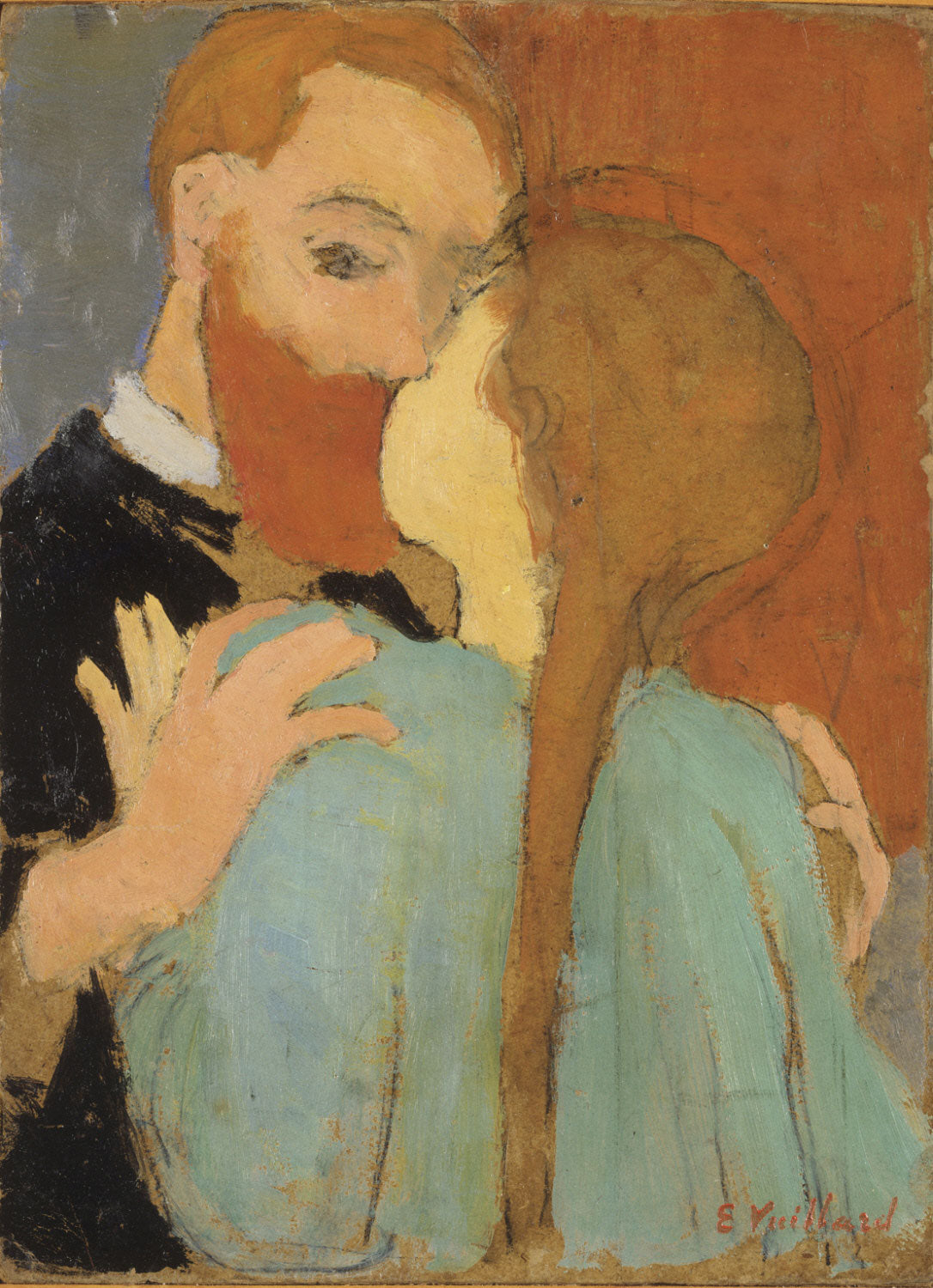 Le baiser - Édouard Vuillard