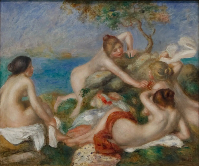 Banheiros com caranguejo - Pierre-Auguste Renoir