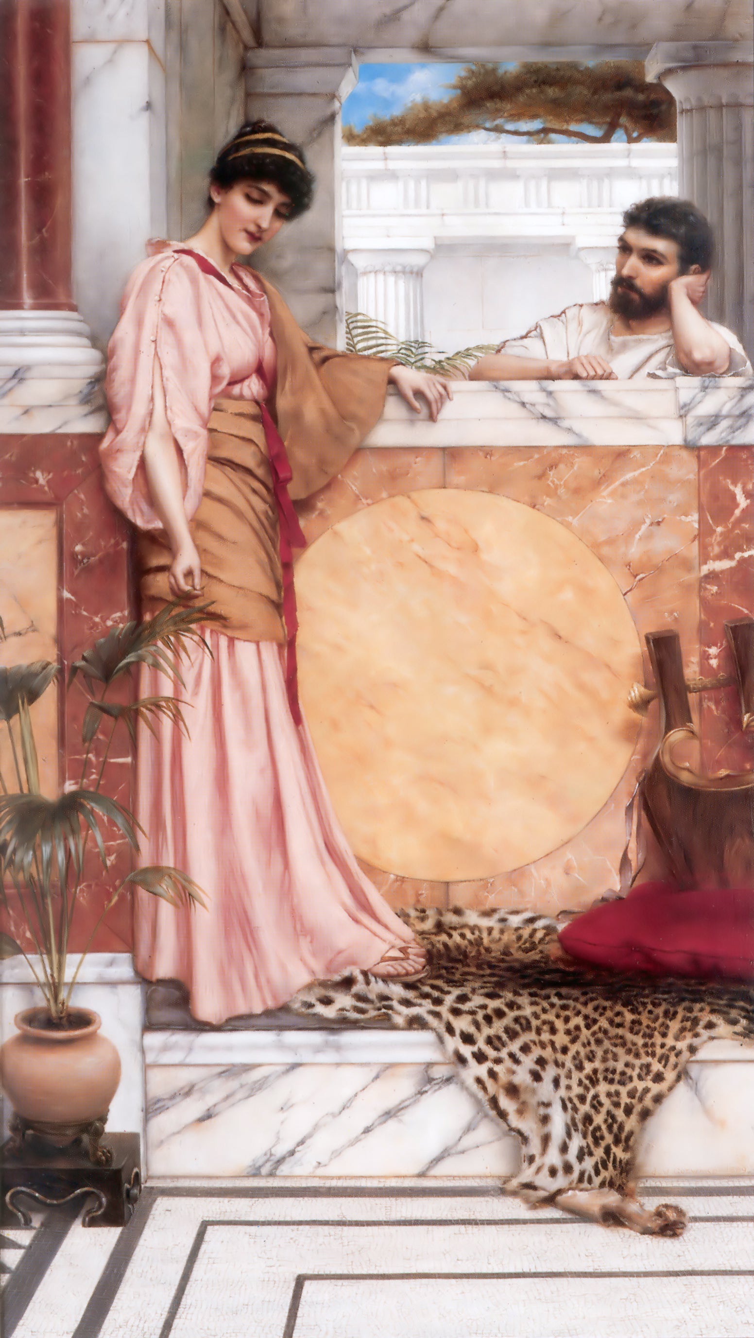 En attente d'une réponse - John William Godward