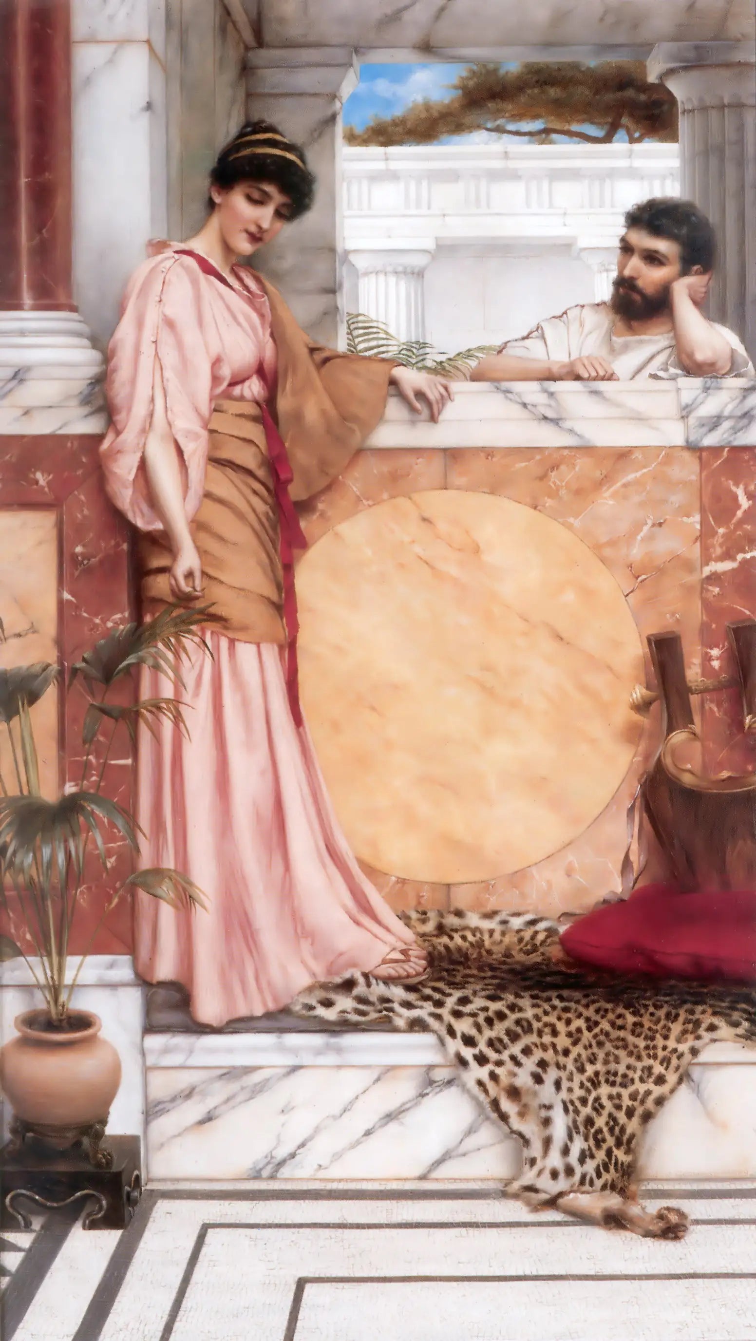 En attente d’une réponse - John William Godward - Alpha Reproduction