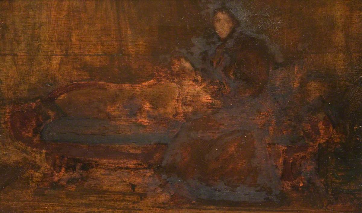 Reproduction du tableau « Brun et or : Lady Eden - James Abbott McNeill Whistler » par Alpha Reproduction en peinture à l’huile