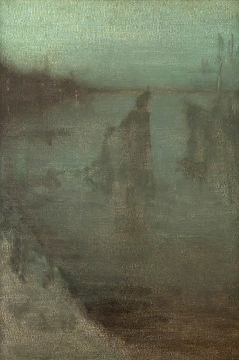 Reproduction du tableau « Nocturne - James Abbott McNeill Whistler » par Alpha Reproduction en peinture à l’huile