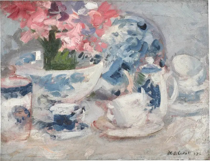 Branco, rosa e azul - Francis Cadell