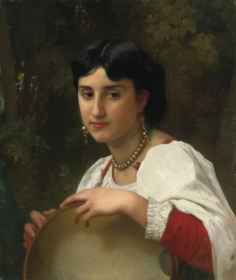 Italienne ao tamborim - Bouguereau