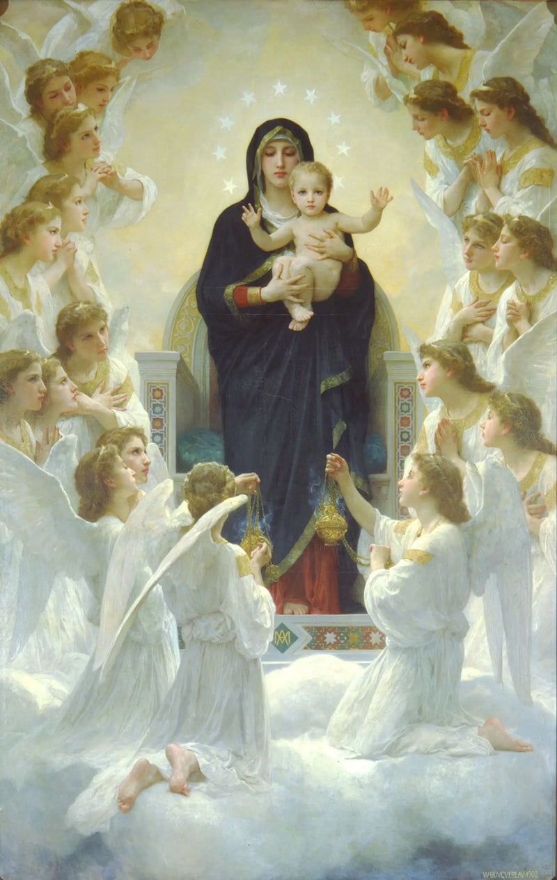 A Virgem com Anjos - Bouguereau