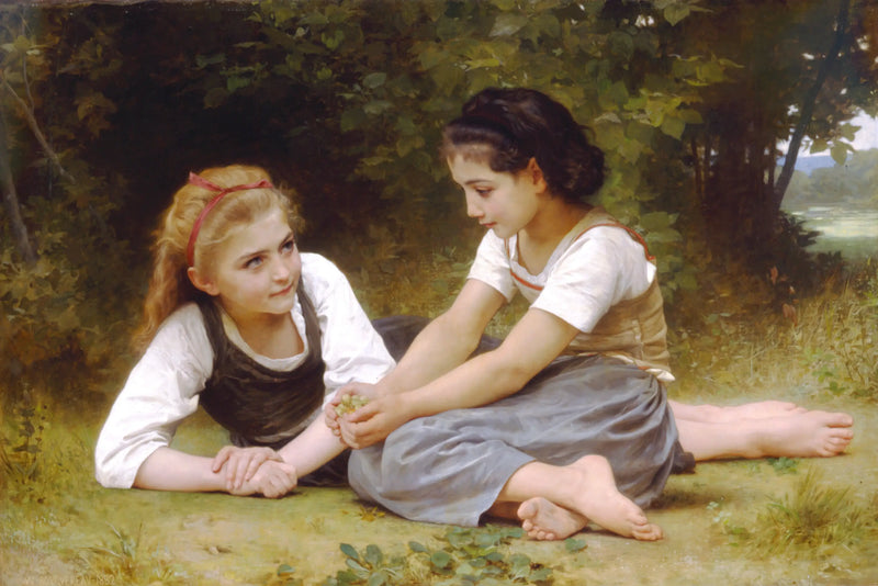 As Avelãs - Bouguereau