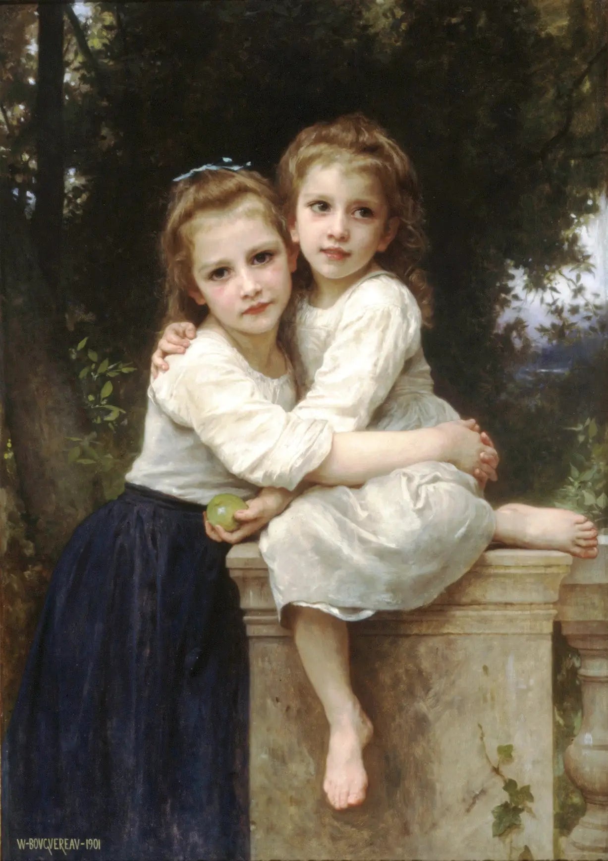 Reproduction du tableau « Deux sœurs - Bouguereau » par Alpha Reproduction en peinture à l’huile