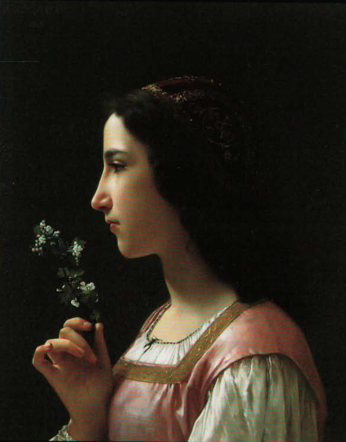 Reproduction du tableau « La fleur d'aubépine - Bouguereau » par Alpha Reproduction en peinture à l’huile