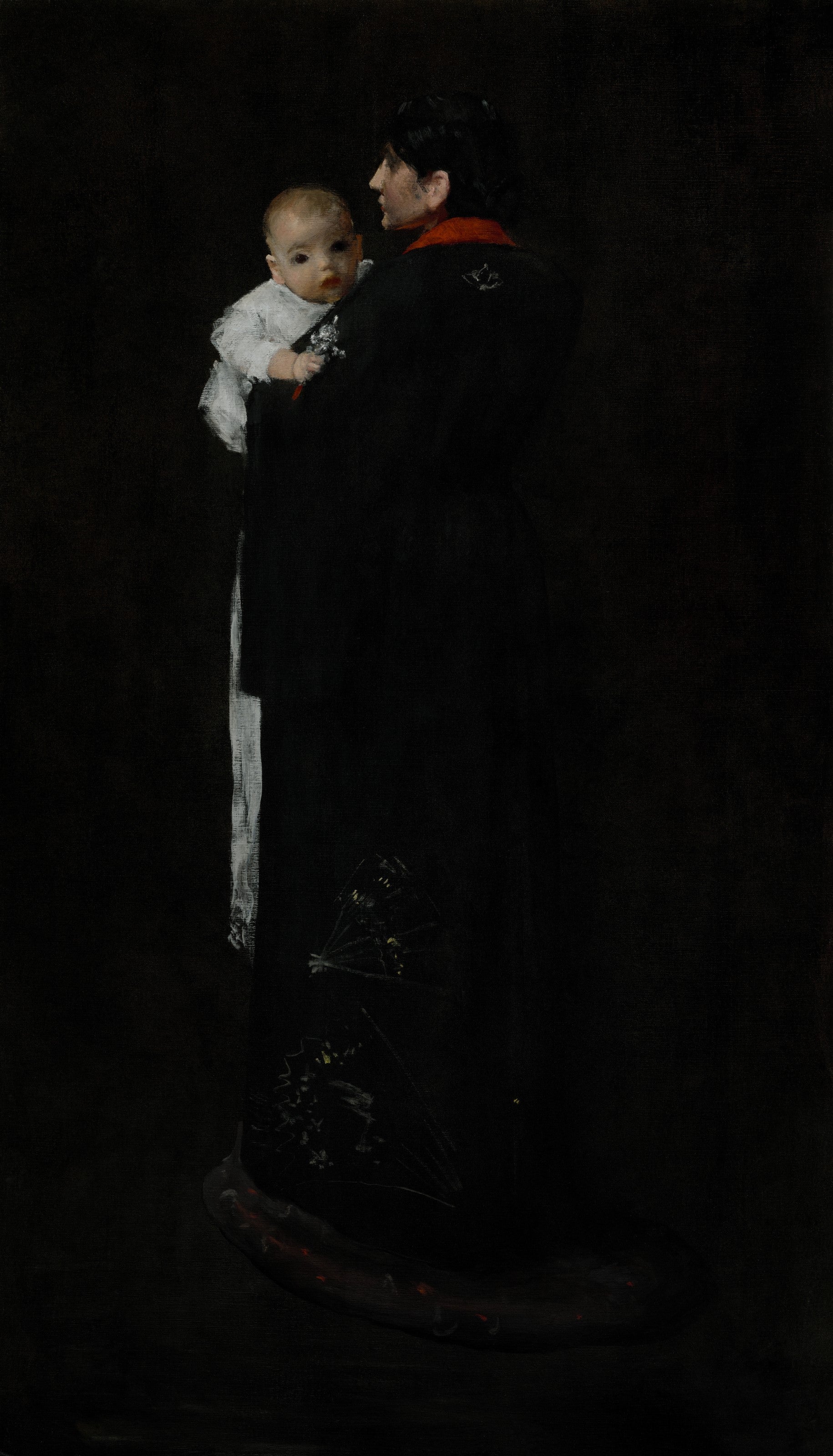 Mère et enfant (Le premier portrait) - William Merritt Chase