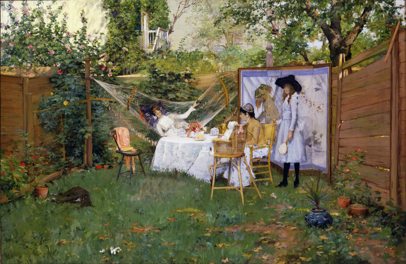 Café da manhã ao ar livre - William Merritt Chase