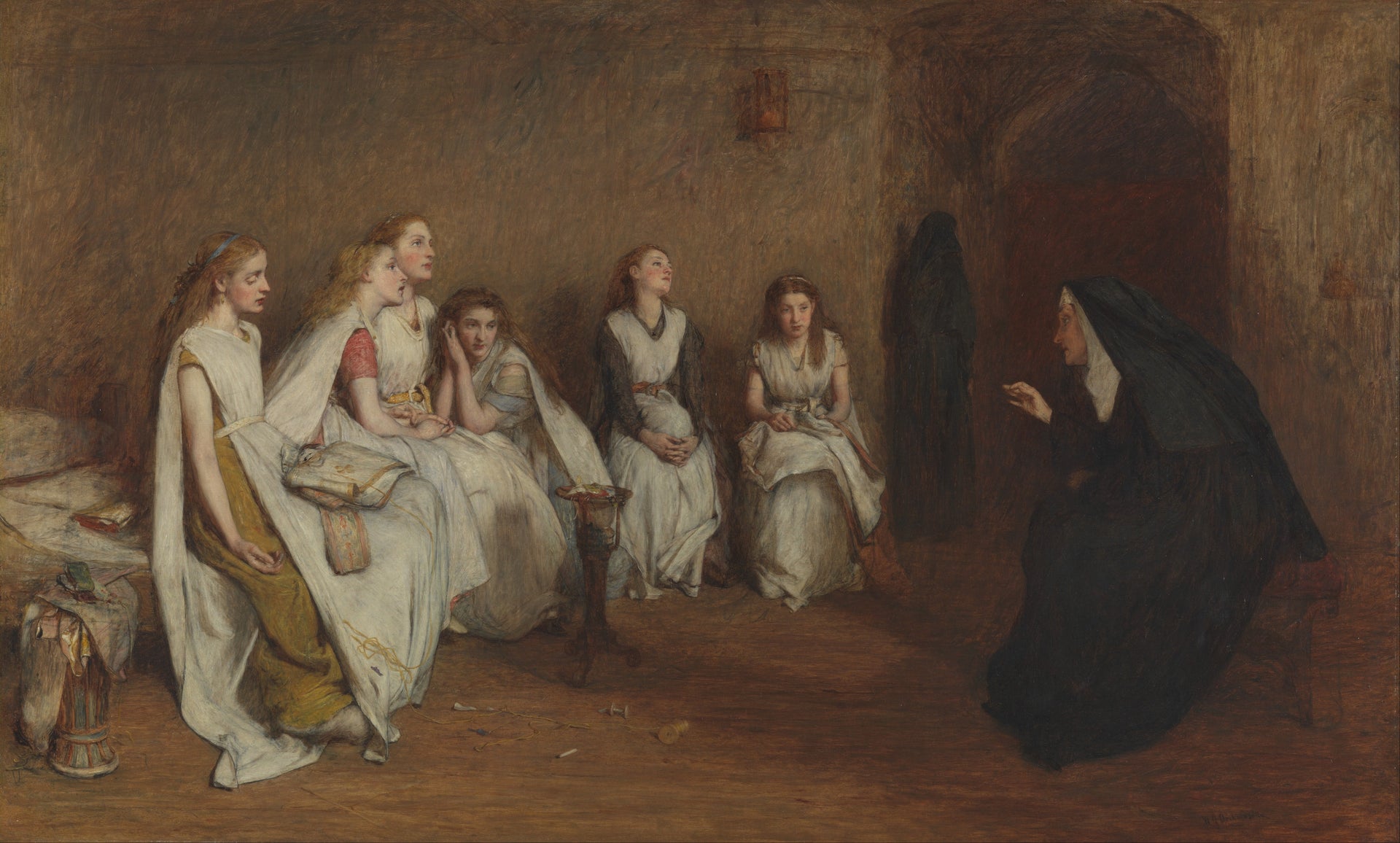 L’Histoire d’une vie, William Quiller Orchardson, 1866, peinture à l’huile