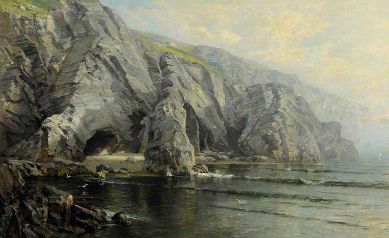 Baie du Moulin Huet, Guernesey - William Trost Richards