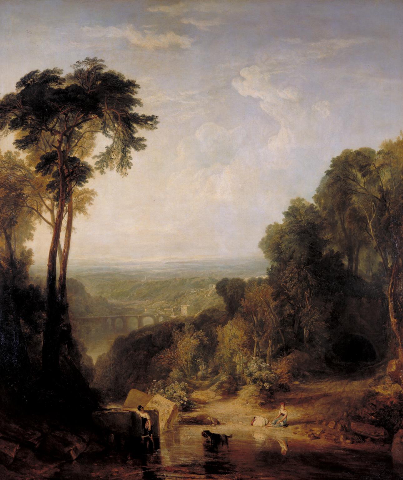 Reproduction du tableau « La Traversée du ruisseau - J. M. W. Turner » par Alpha Reproduction en peinture à l’huile