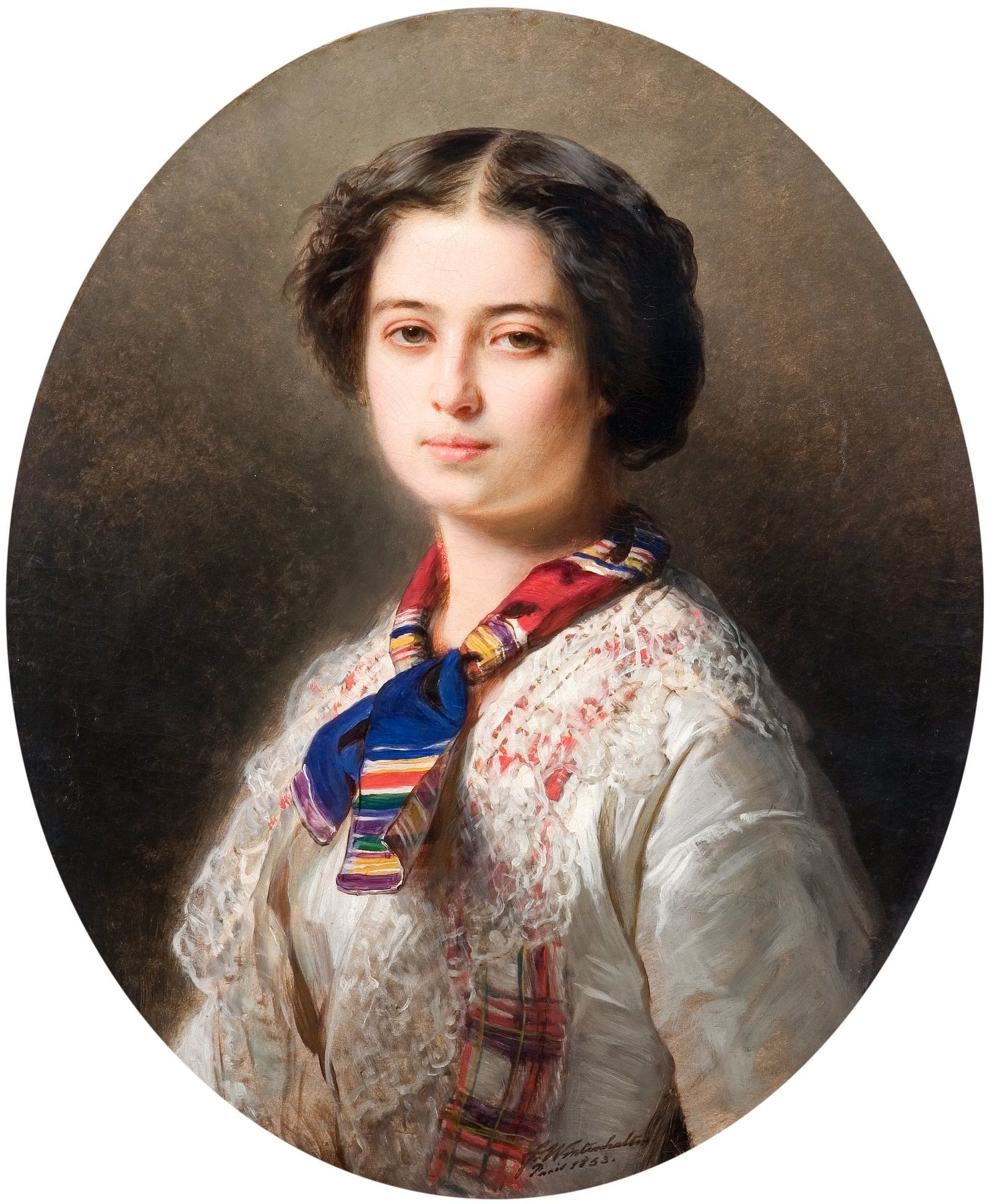 Portrait de Cecylii Lubomirskiej z Zamoyskich (1831-1904) - Franz Xaver Winterhalter