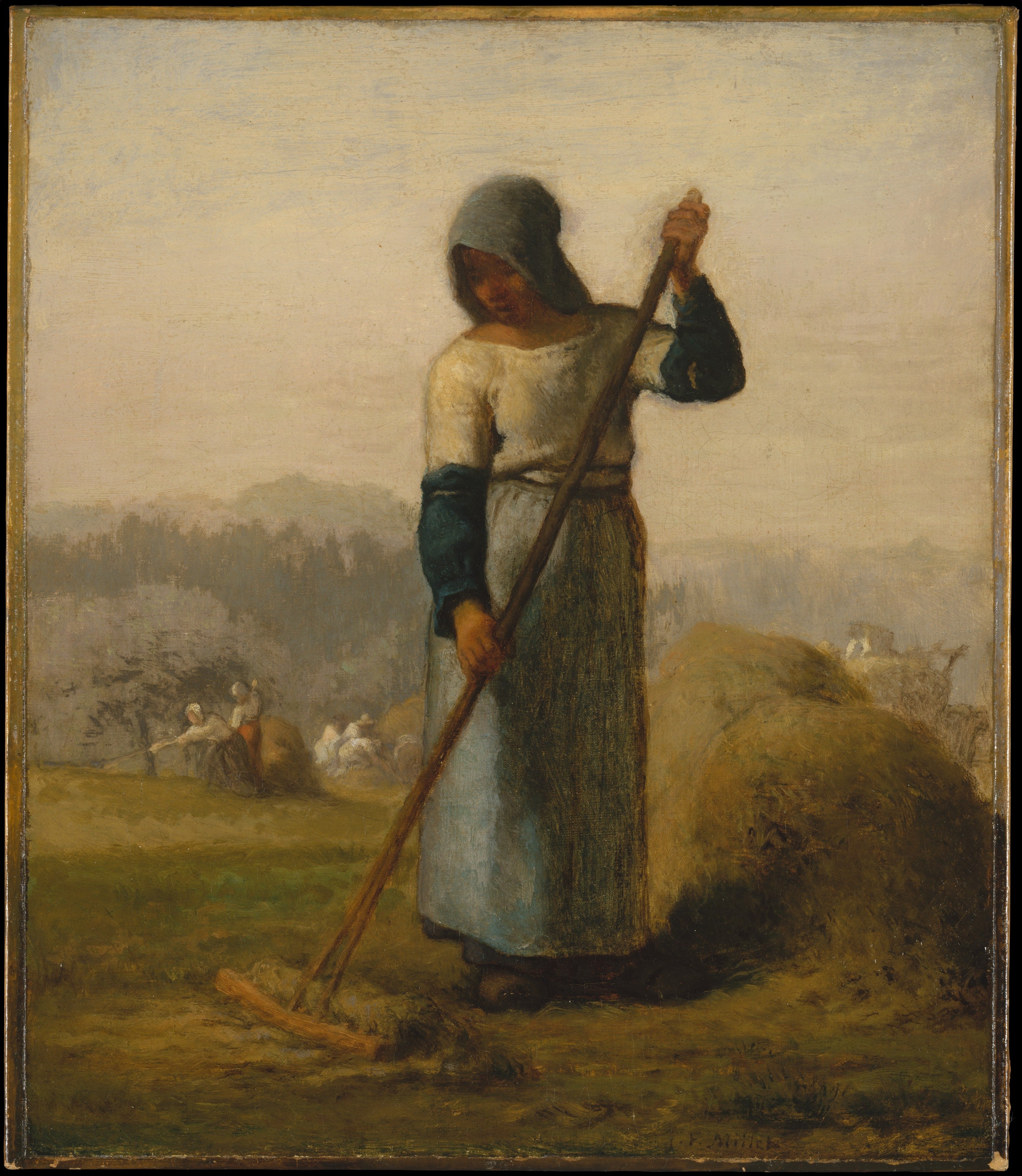 Femme avec un rateau - Jean-François Millet