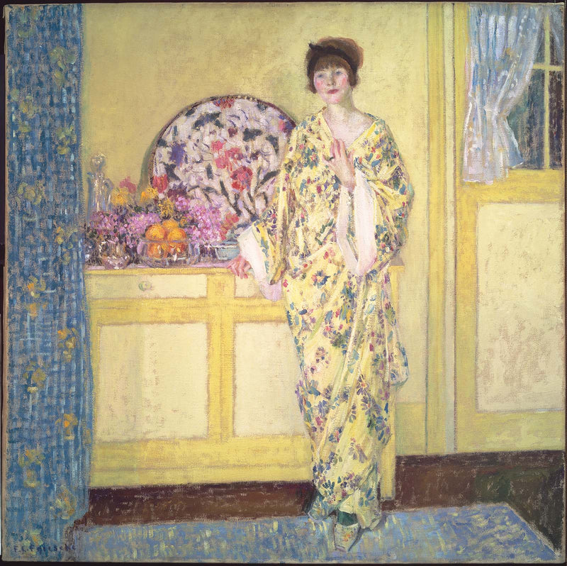 A Sala Amarela - Frederick Carl Frieseke