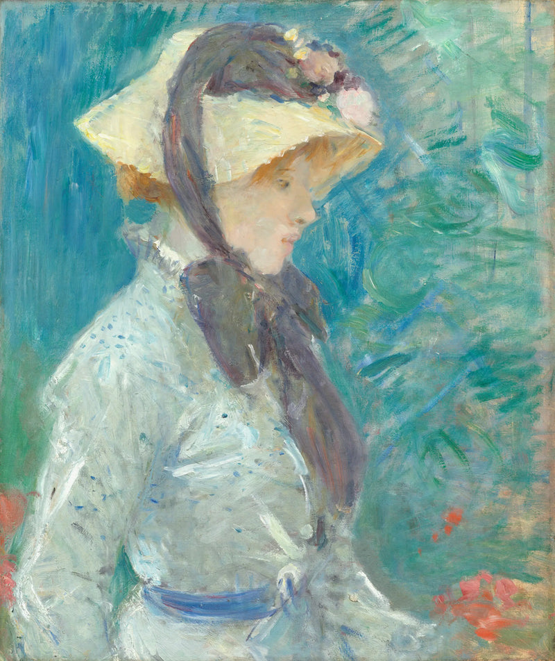 Jovem mulher com chapéu de palha - Berthe Morisot