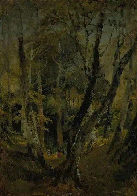Uma Madeira de Bétula com Ciganos Sentados à Distância - J. M. W. Turner
