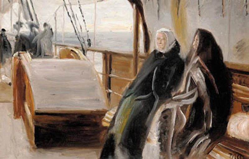 À bord d'un voilier. - Michael Peter Ancher