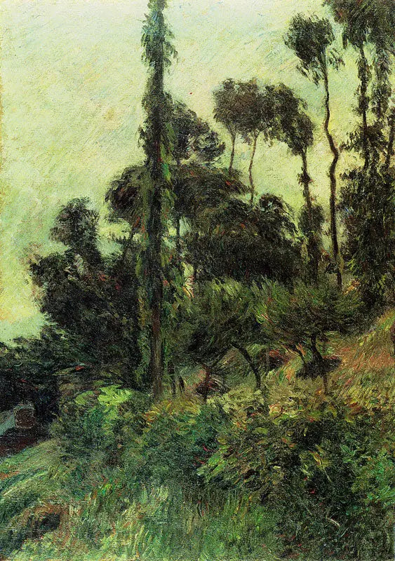 À beira do penhasco - Paul Gauguin