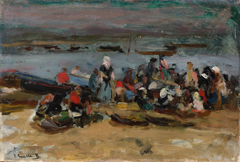 À estuário, Astúrias - Joaquín Sorolla
