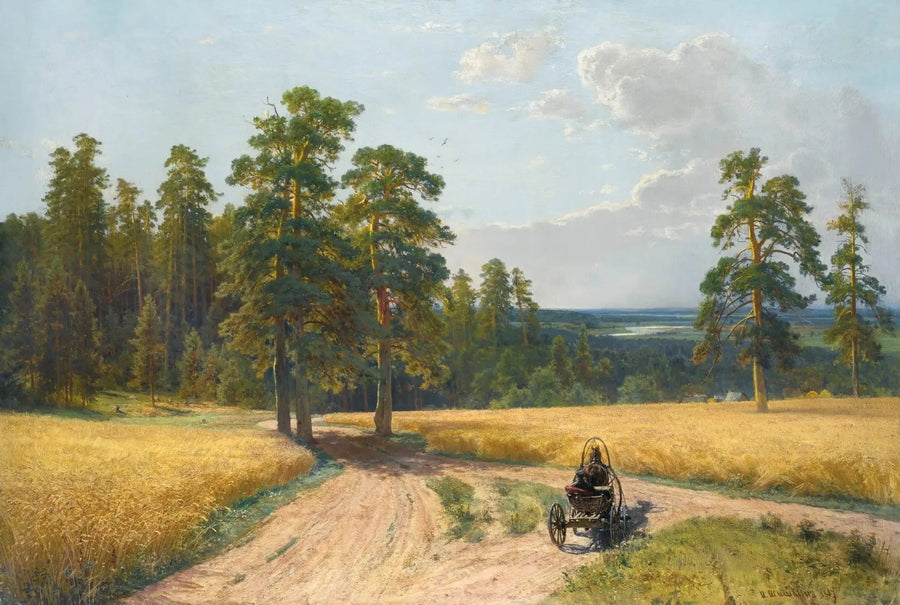 No limiar da floresta de pinheiros - Ivan Chichkine